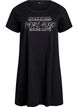Chemise de nuit &agrave; manches courtes en coton biologique, Noir, Packshot image number 0