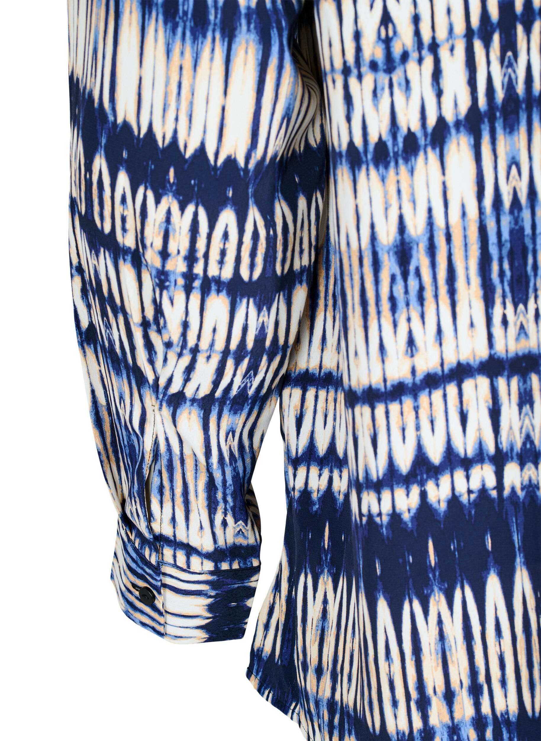 Zizzi Chemise &agrave; motifs, Bleu, Packshot image number 4