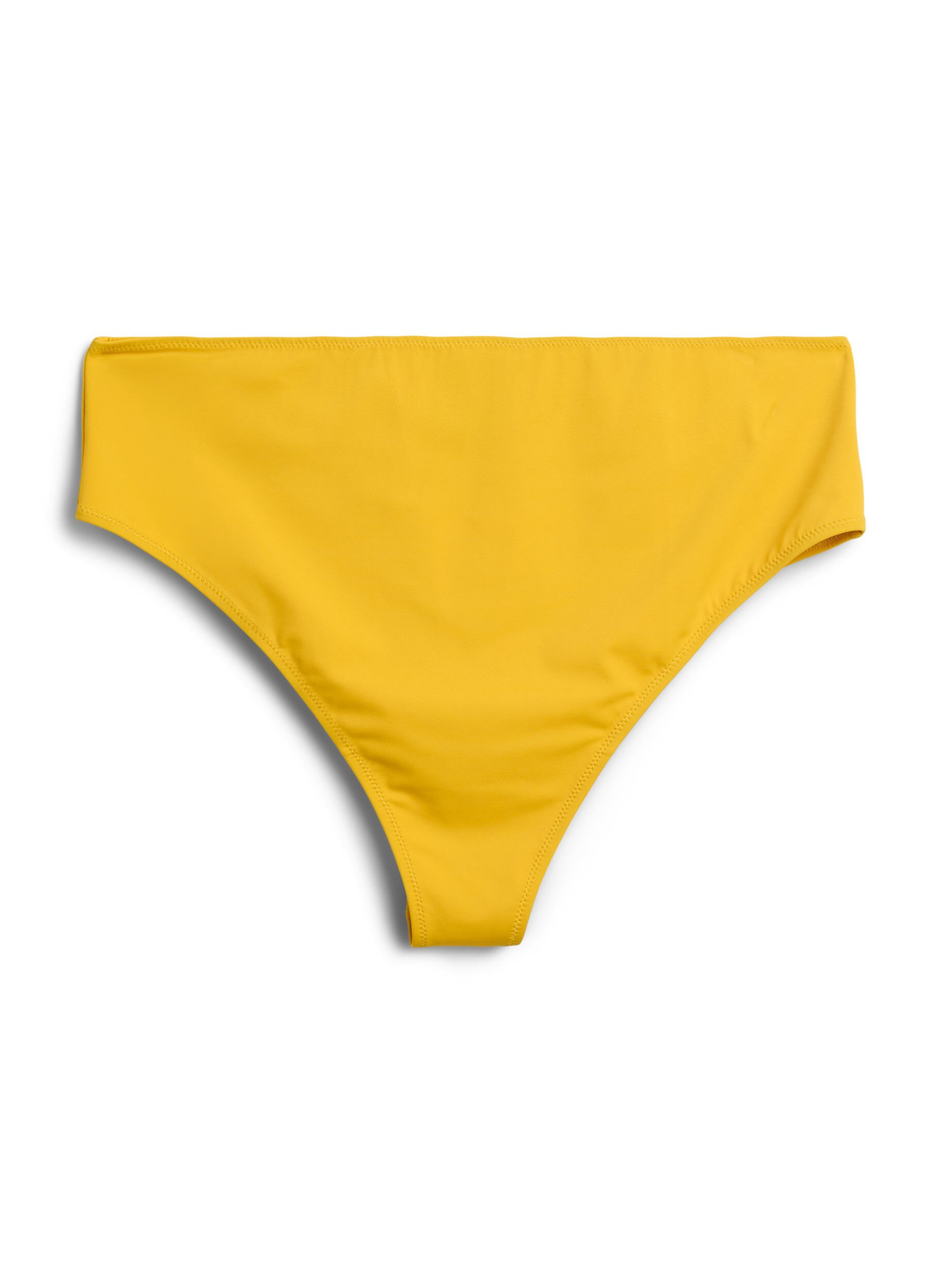 Zizzi Bikini br&eacute;silien avec taille r&eacute;guli&egrave;re, Jaune, Packshot image number 1