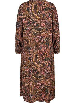 Robe longue en viscose imprimée, Paisley AOP, Packshot image number 1