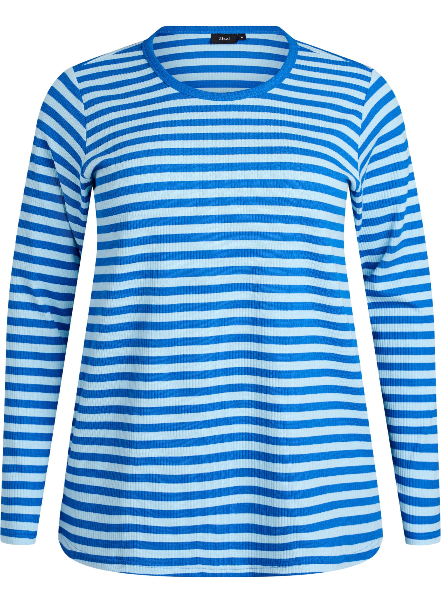 Chemisier &agrave; rayures et &agrave; manches longues