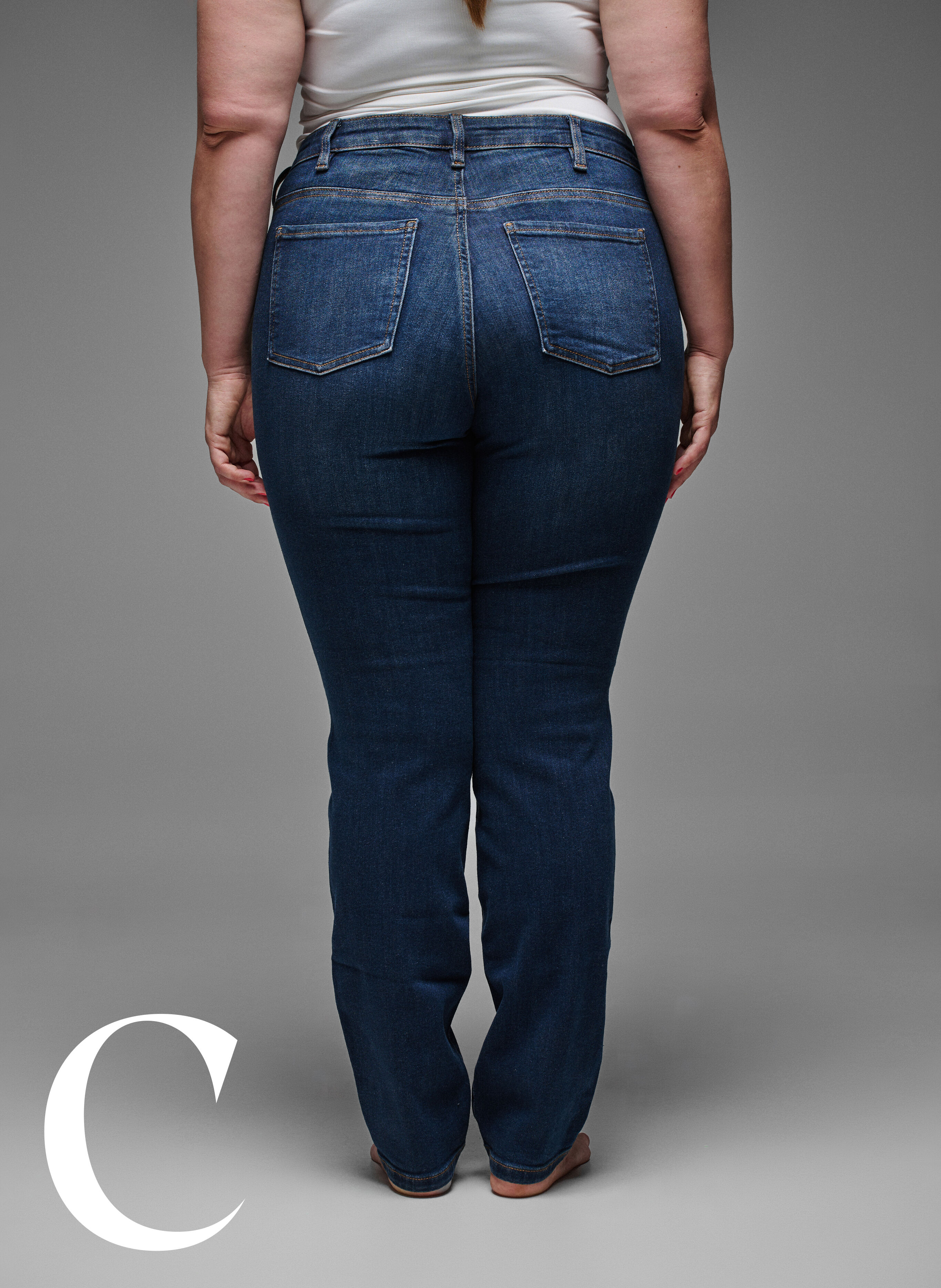 Zizzi Jean coupe slim &agrave; taille standard, Dark Blue, Model image number 7