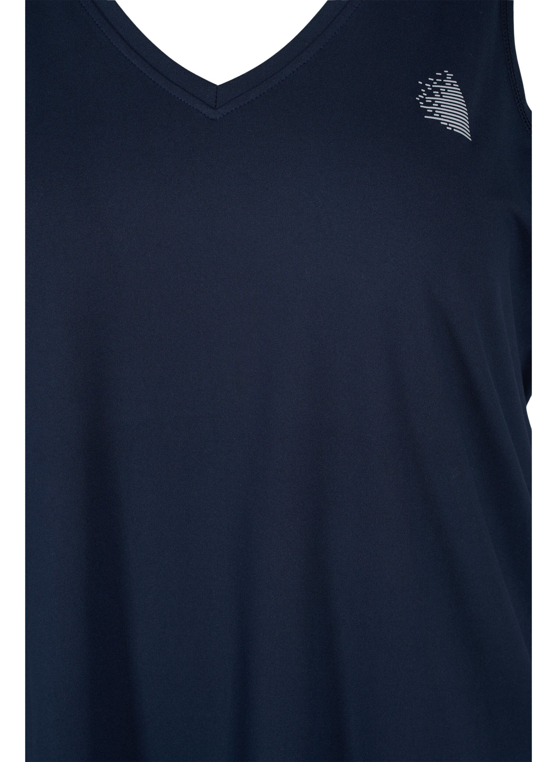 ZizziSporttop met v-hals, Blauw, Packshot image number 2
