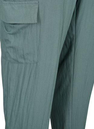 Pantalon ample en viscose avec grandes poches, Balsam Green, Packshot image number 3