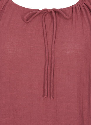 Robe en coton à manches 3/4 et détail de lien à nouer , Wild Ginger, Packshot image number 2