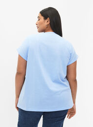 T-shirt à manches courtes en mélange de coton, Serenity, Model