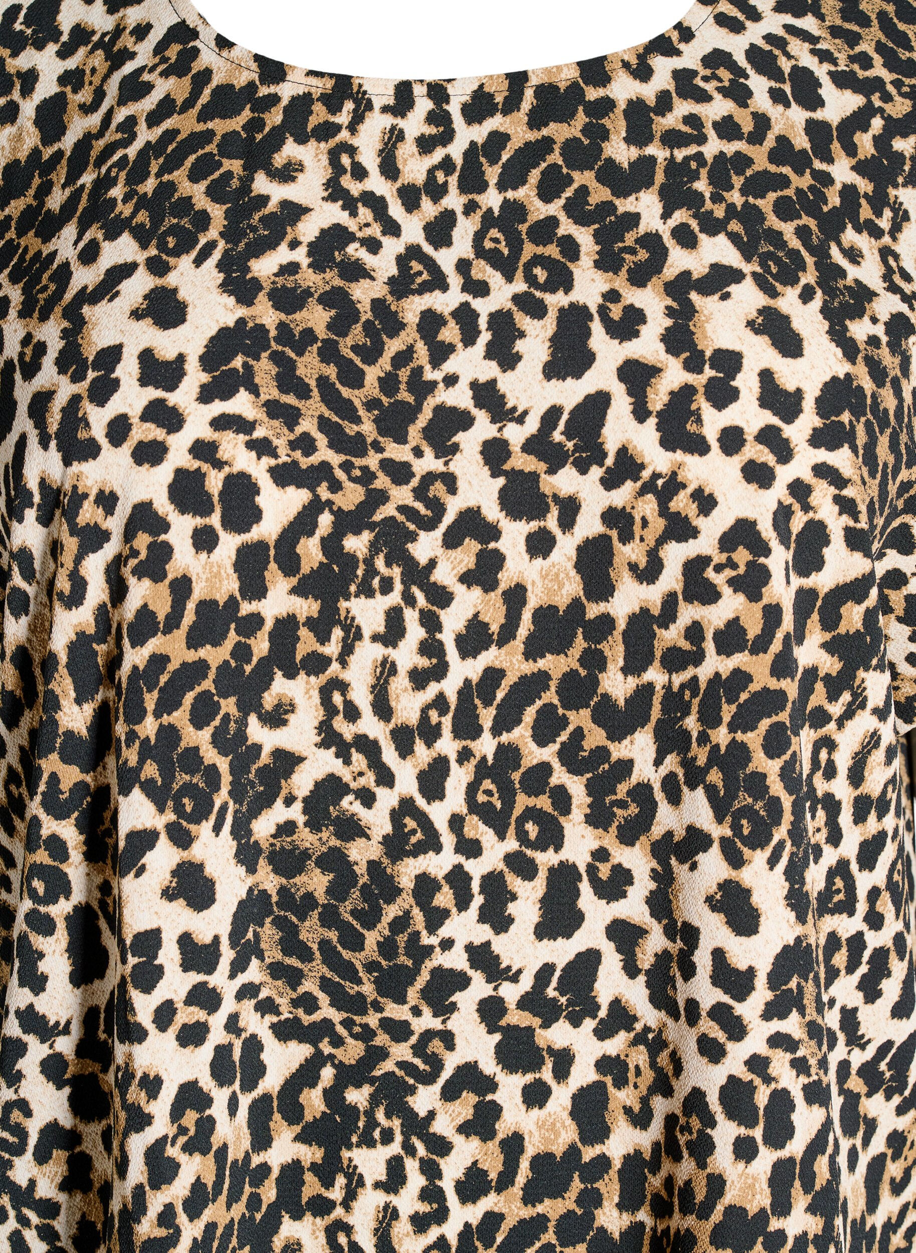 ZizziBlouse met korte mouwen en print, Leopard AOP, Packshot image number 2