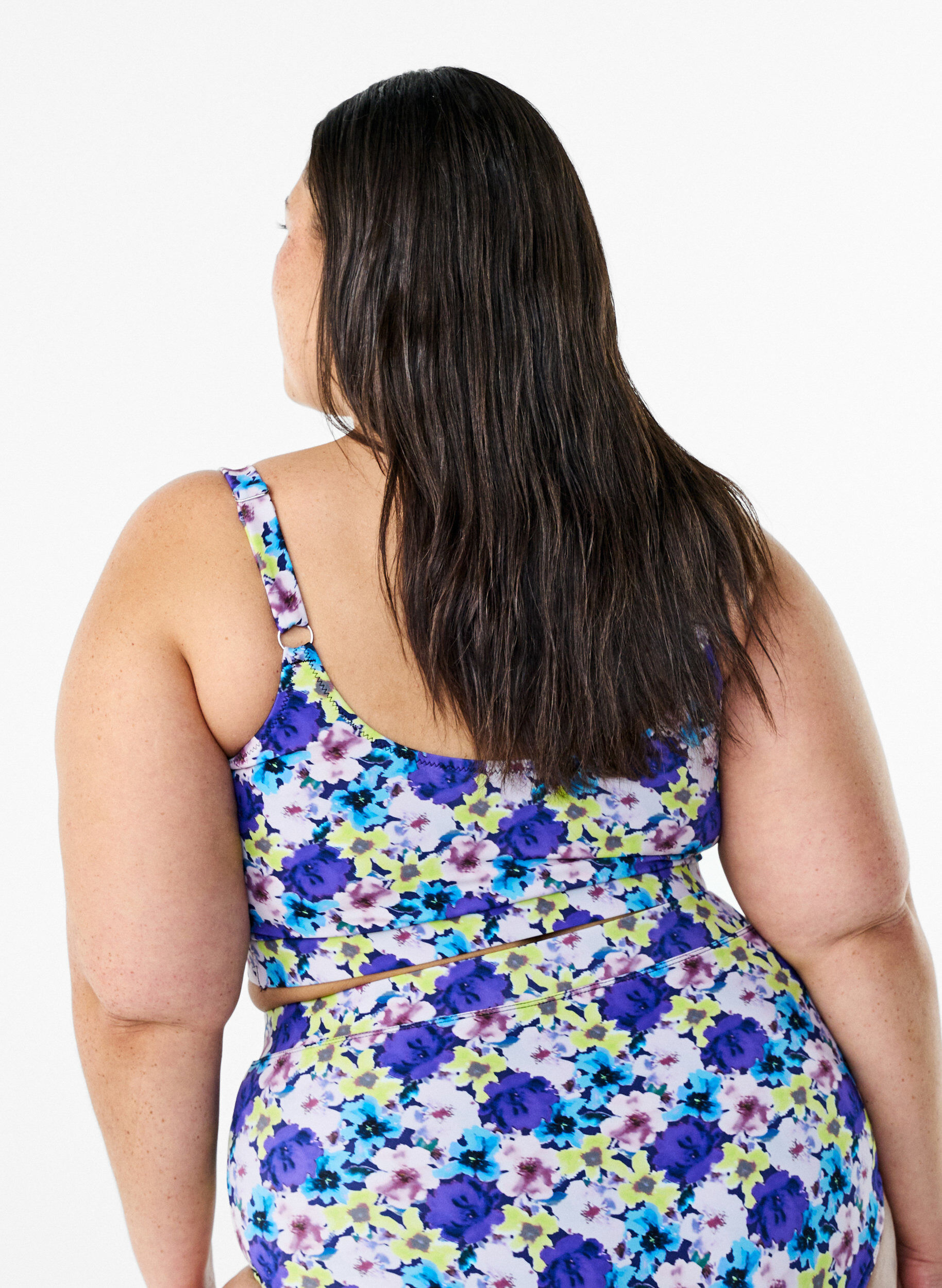 Zizzi Haut de bikini avec bretelles ajustables, Violet, Model image number 2