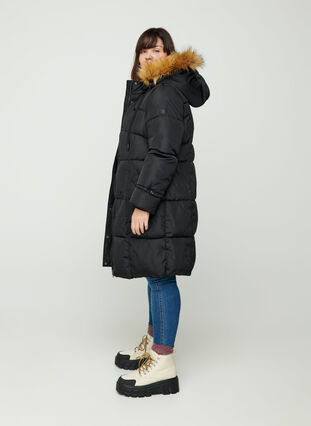 Veste d'hiver avec capuche amovible, Black, Model image number 2