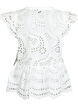 Blouse sans manches en broderie anglaise avec volants, Blanc, Packshot image number 1