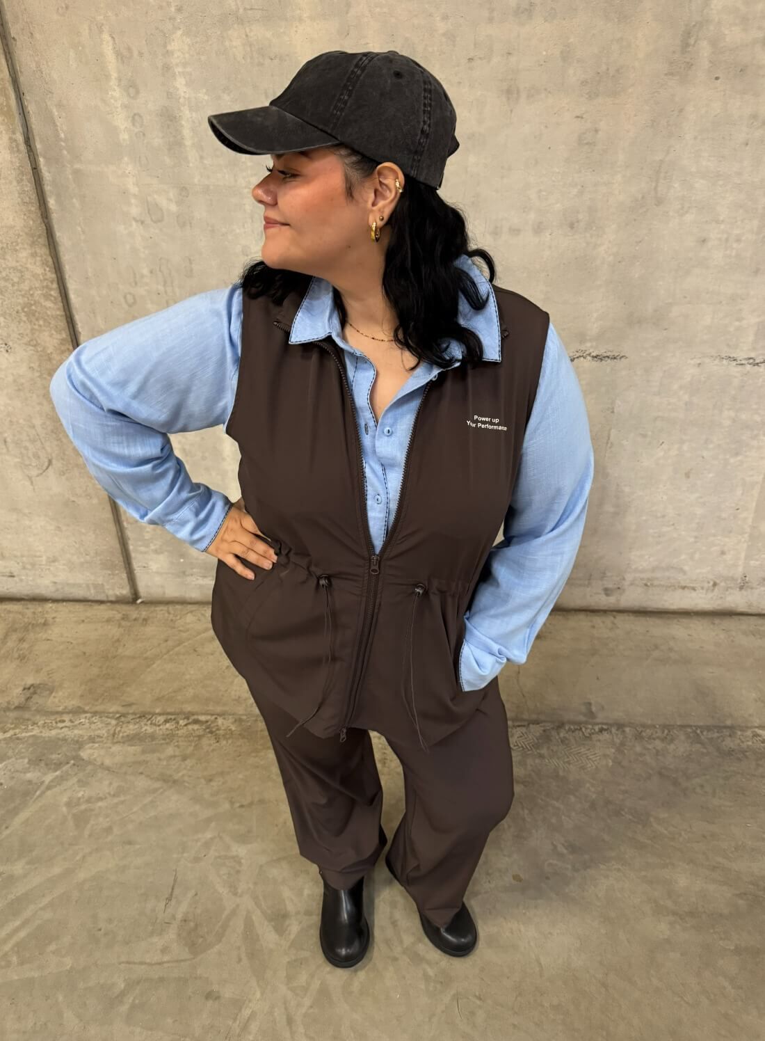 ZizziBruine en blauwe tinten, , Model