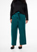 Luchtige broek met hoge taille en strikriem, Groen, Model image number 2