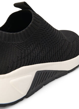Slip-on sneaker met wijde pasvorm, Black, Packshot image number 4