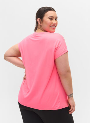 T-shirt basique, Neon pink, Model image number 2