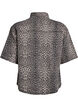 Denimshirt met luipaardprint en korte mouwen, Leopard, Packshot image number 1