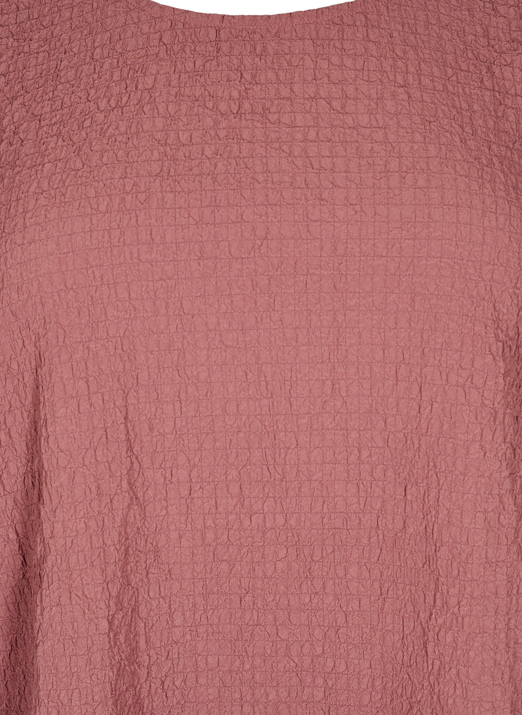 ZizziFLASH - Blouse met lange mouwen en ronde hals, Rose Brown, Packshot image number 2