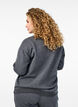 Sweatshirt met hoge kraag en lange mouwen, Grijs, Model image number 2
