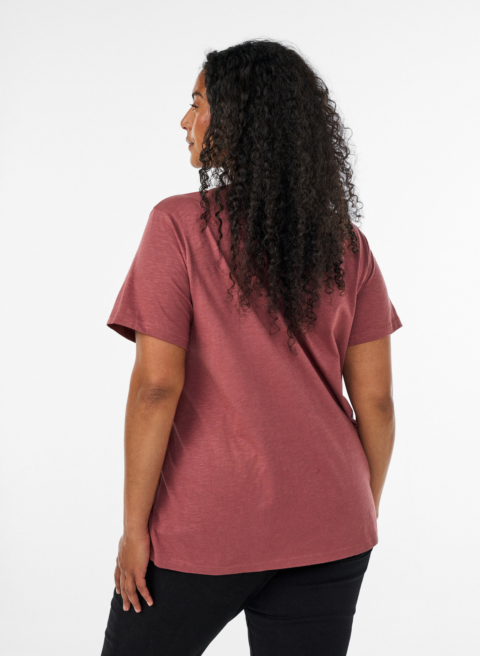 ZizziT-shirt dot&eacute; de boutons, Cuivr&eacute;, Model image number 2