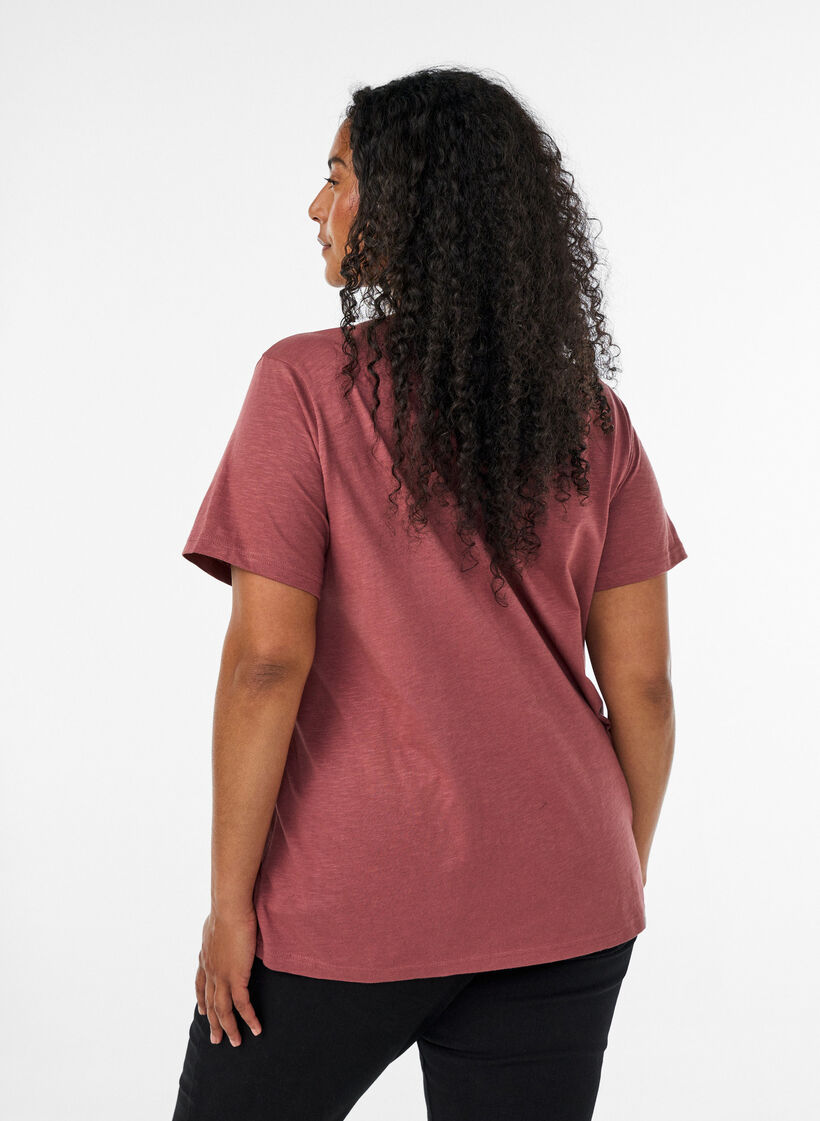 T-shirt dot&eacute; de boutons, Cuivr&eacute;, Model image number 2