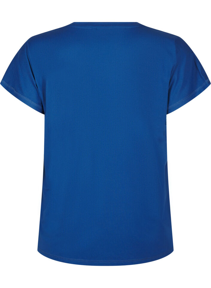 T-shirt de sport uni, Bleu, Packshot image number 1