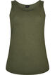 Top basic uni en coton, Vert, Packshot image number 0