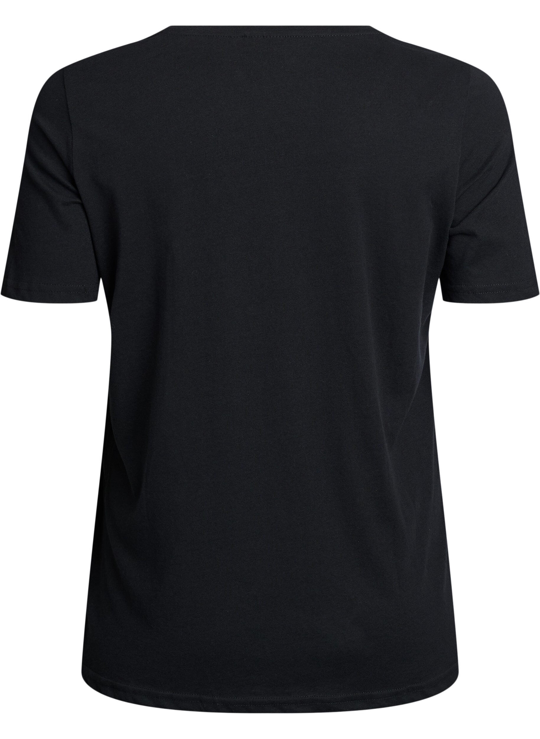 ZizziFLASH - T-shirt met motief, Zwart, Packshot image number 1