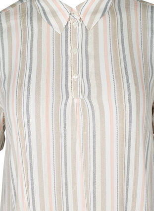 Tuniek met korte mouwen en strepen, Striped As ss, Packshot image number 2