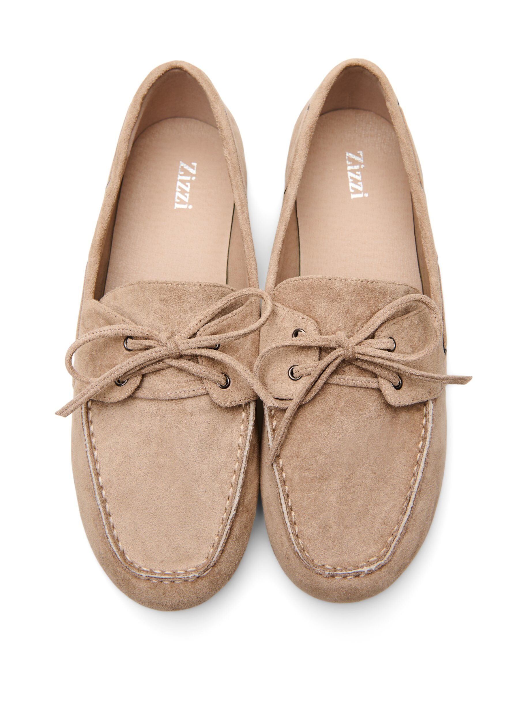 ZizziFaux suede moccasins, Beige, Packshot image number 2