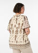 Blouse met patroon en gehaakte afwerking, Beige, Model image number 2