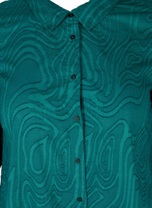 Lange katoenen blouse met patroon, Pacific, Packshot image number 2