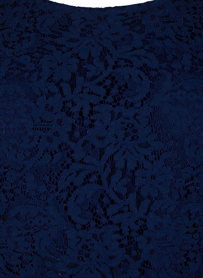 Robe en dentelle à manches longues, Navy Blazer, Packshot image number 2