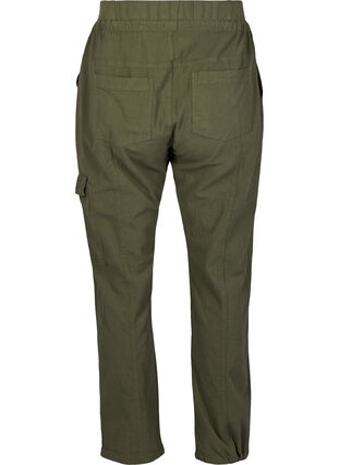 Pantalon ample en coton, Ivy Green, Packshot image number 1