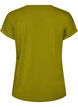 T-shirt &agrave; manches courtes en coton m&eacute;lang&eacute;, Vert, Packshot image number 1
