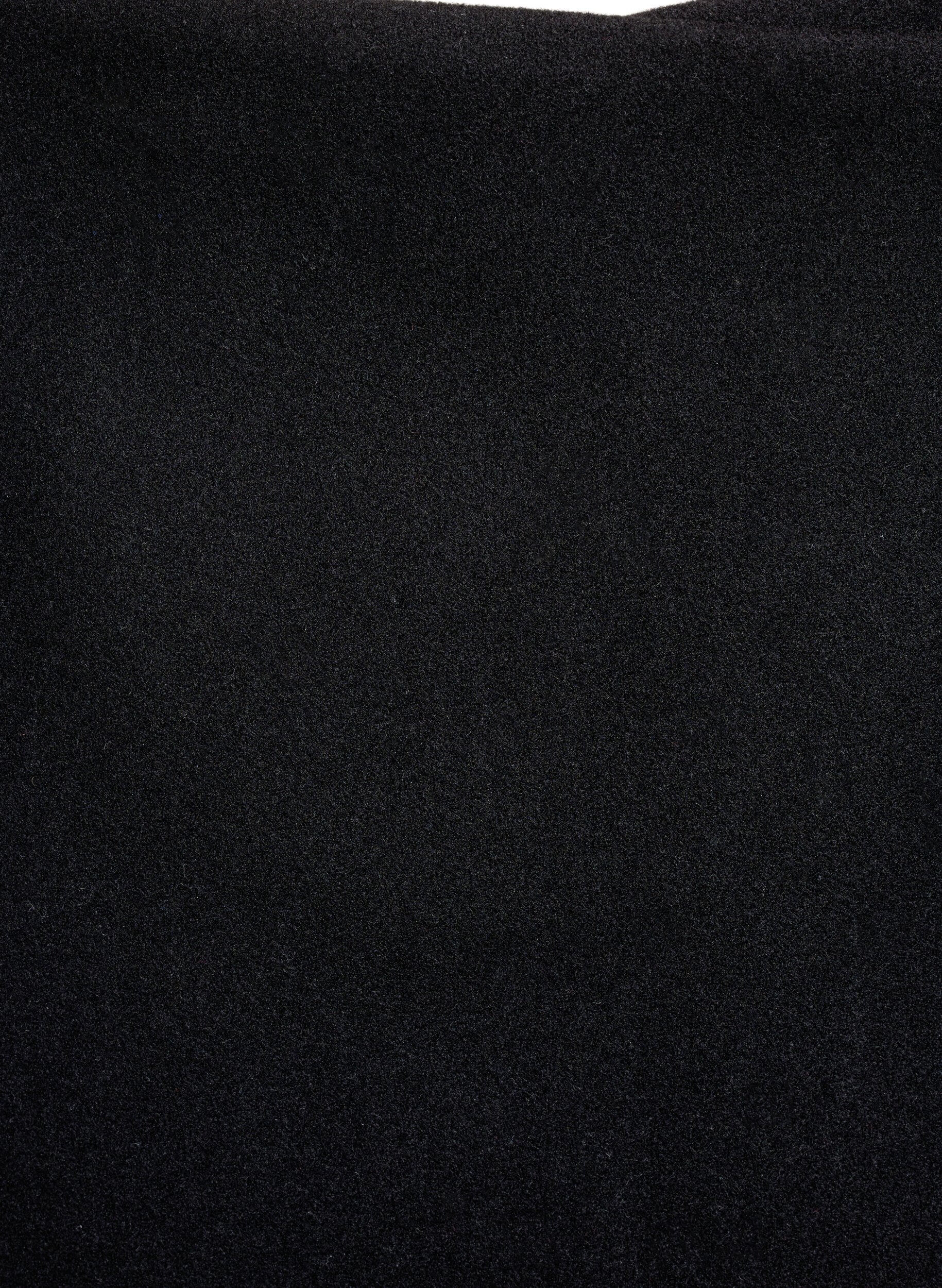 Zizzi Mini-jupe portefeuille &agrave; boutons, Noir, Packshot image number 2