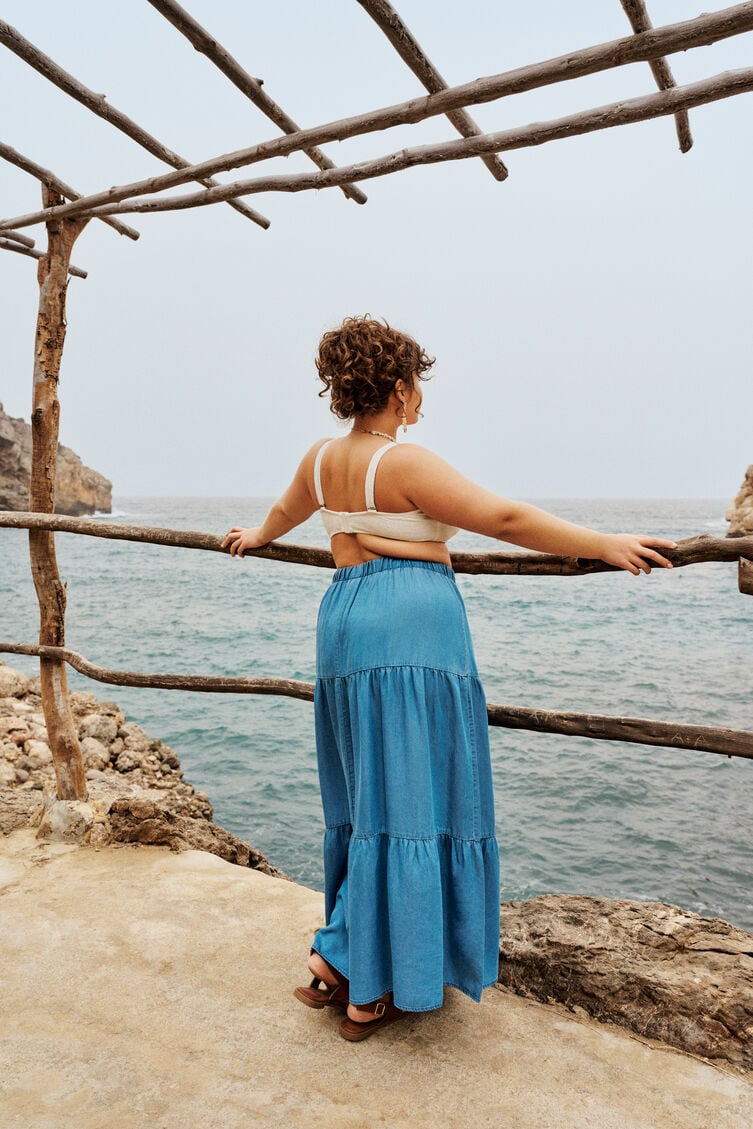 Bohemien in zeeblauwe tinten, , Model