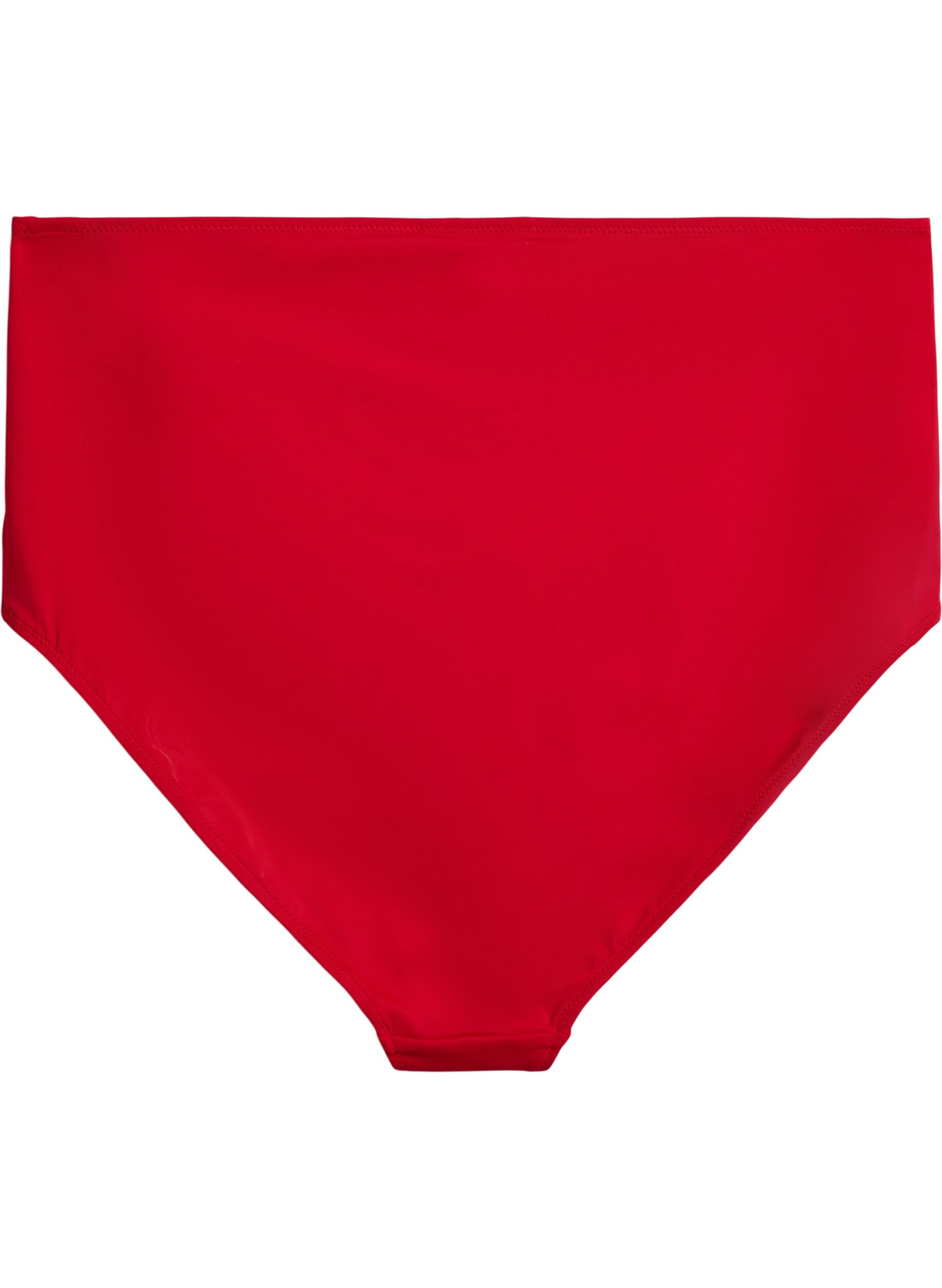 ZizziBas de bikini taille haute, Rouge, Packshot image number 1