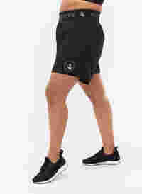 Sport shorts met achterzak, Black, Model