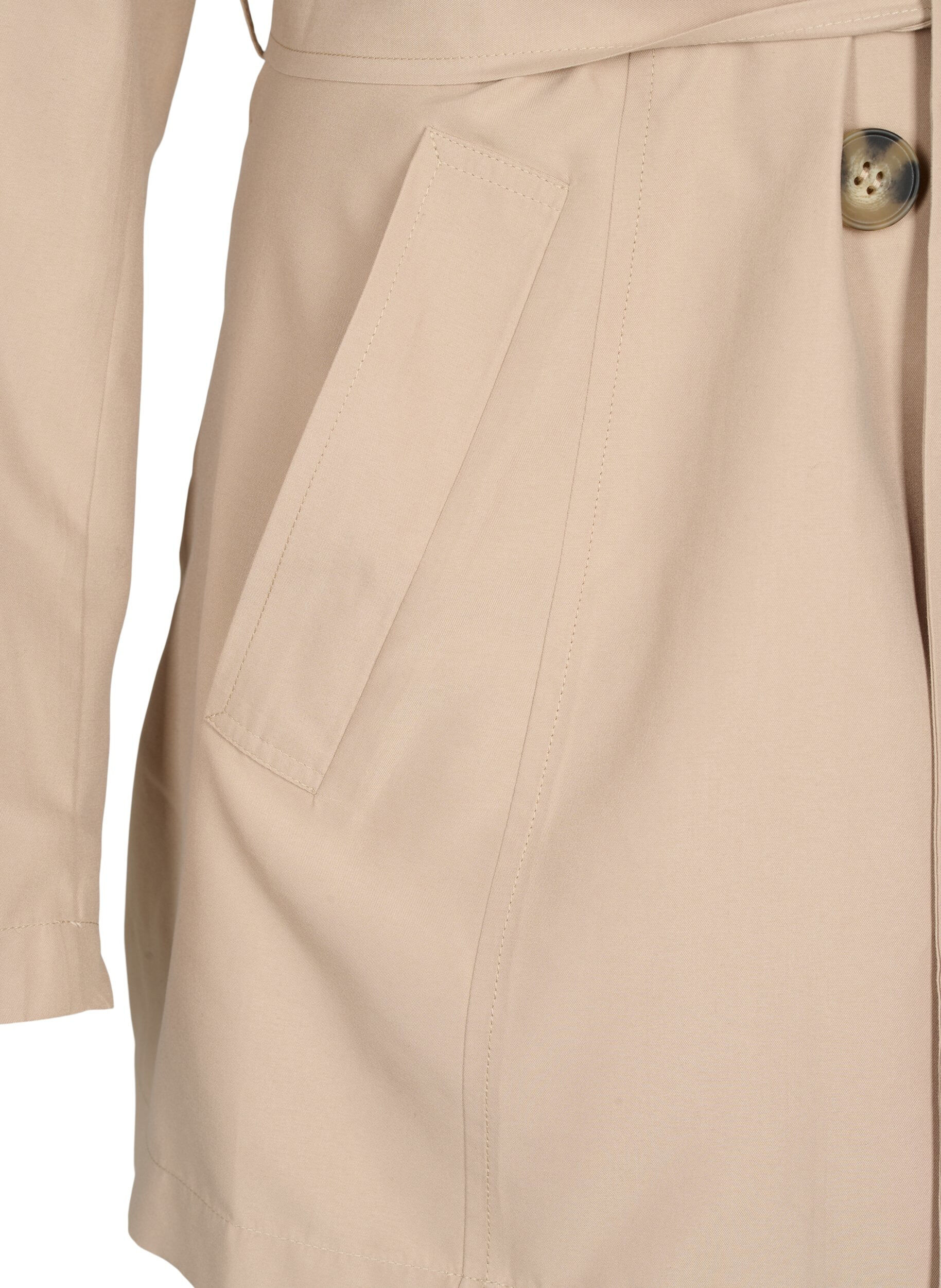 Zizzi Trench-coat avec ceinture et poches, Nomad, Packshot image number 3