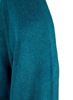 Cardigan tricoté moucheté avec poches, Deep Lake Mel., Packshot image number 2