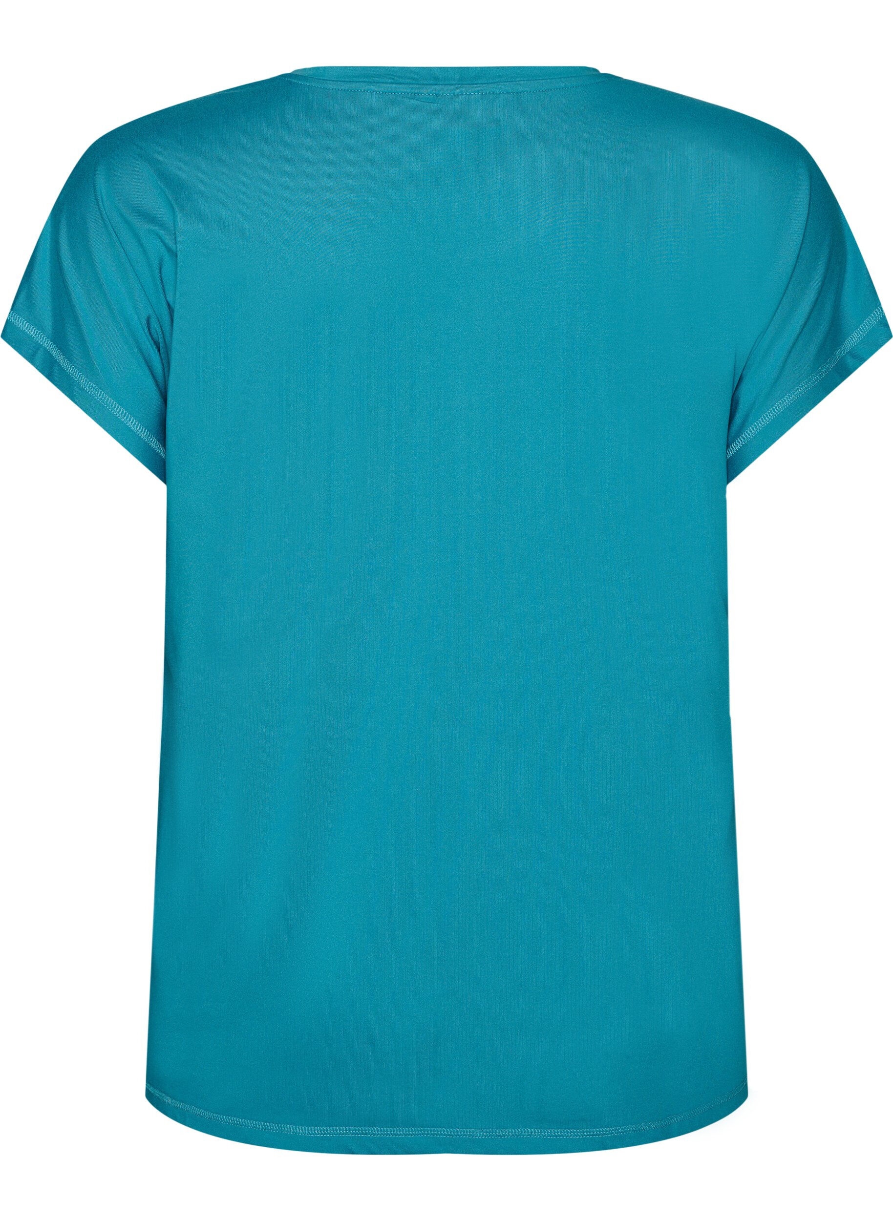 ZizziEffen gekleurd trainingsshirt, Blauw, Packshot image number 1