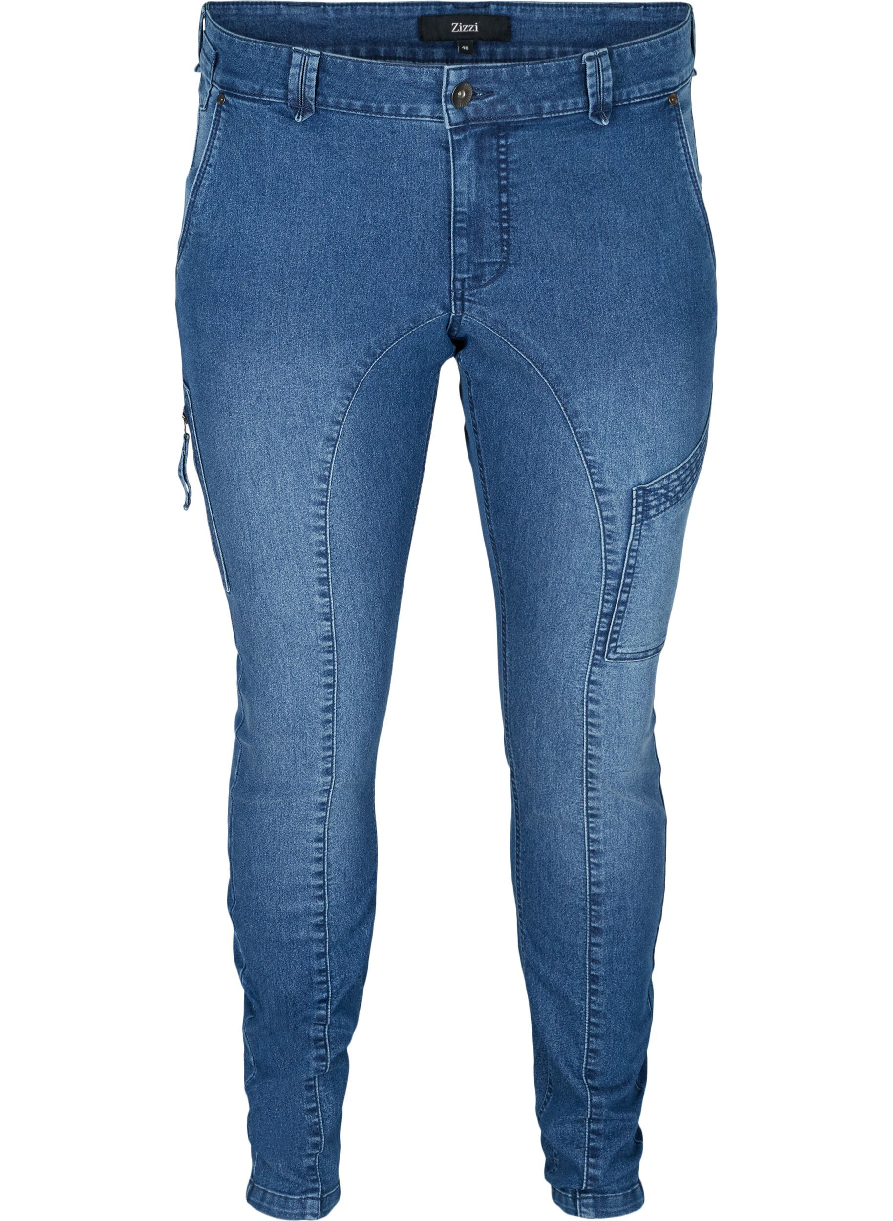 Zizzi Jean Sanna, Blue denim, Packshot image number 0