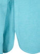 Gebreide blouse met raglanmouwen, Blue Curacao Mel., Packshot image number 3