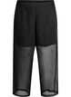 Losse chiffonbroek met stippen, Zwart, Packshot image number 0
