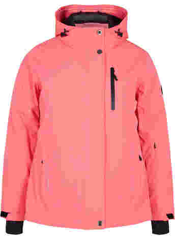 Ski jas met verstelbare onderkant en capuchon