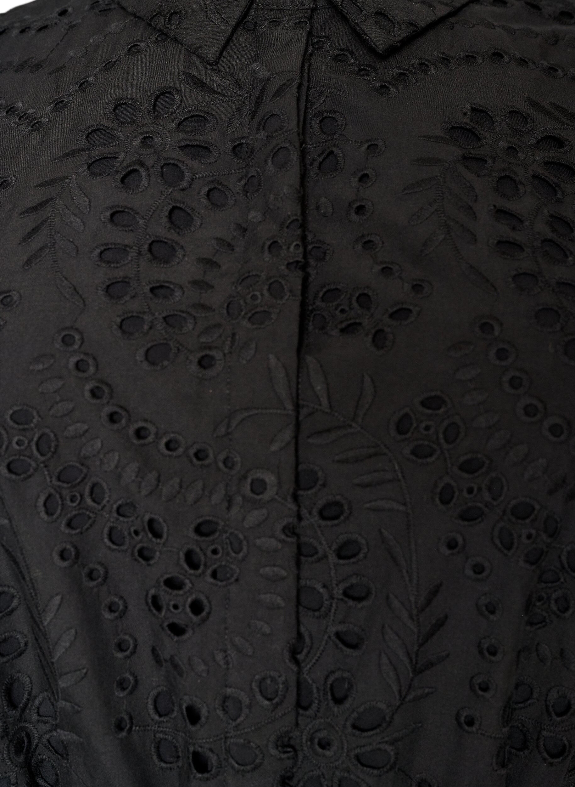 ZizziRobe chemise en broderie anglaise avec une ceinture &agrave; nouer, Noir, Packshot image number 2