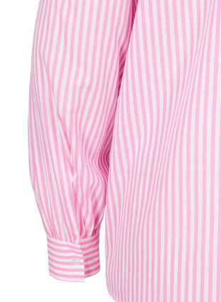 Chemise en coton à rayures, White/ Pink Stripe, Packshot image number 3