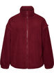 Veste teddy avec finitions en broderie anglaise et col montant, Bordeaux, Packshot image number 0