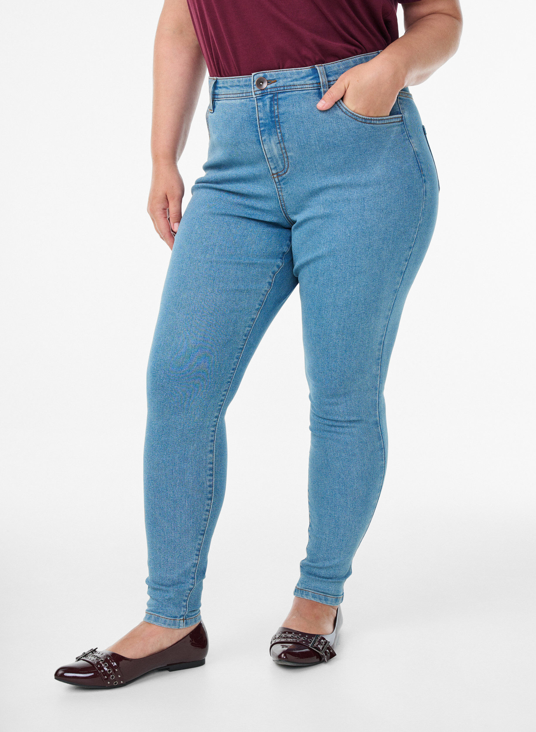 ZizziJeans met super slanke pasvorm, Blauw, Model image number 2
