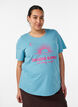 T-shirt imprim&eacute;, Bleu, Model image number 0