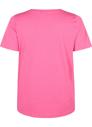T-shirt en coton avec imprimé, Shocking Pink SUN, Packshot image number 1